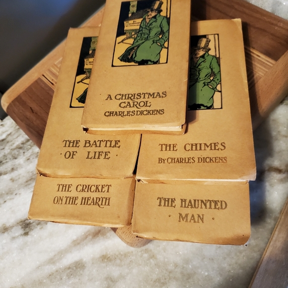 ⚜️🖤⚜️CHARLES DICKENS CHRISTMAS BOOKS /VINTAGE/ RUST CRAFT BOSTON 5 Books⚜️🖤⚜️ - Picture 15 of 17